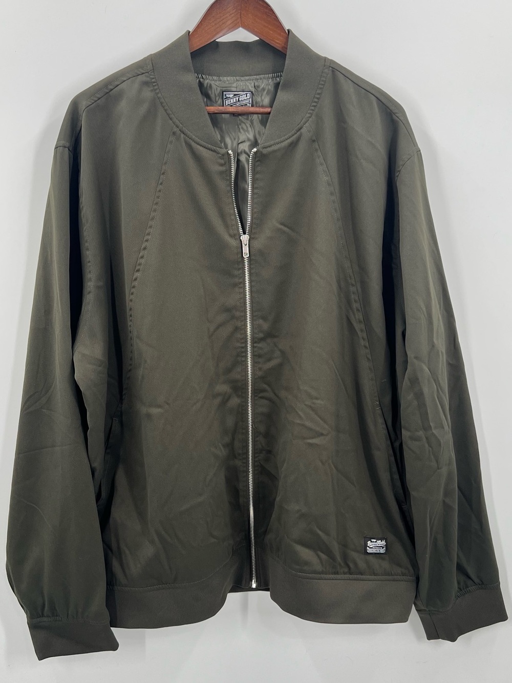 097 Benny Gold Men’s Olive Green Men's Bomber Jacket - 3XL